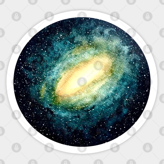 Andromeda Sticker by amyliafaizalart